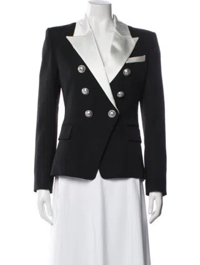 Pre-owned Balmain Wool Blazer In Black