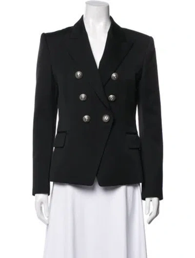 Pre-owned Balmain Wool Blazer In Black