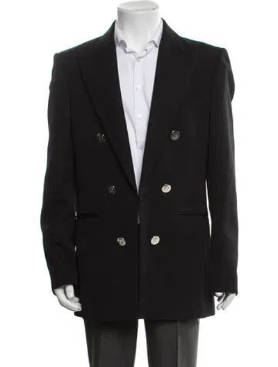 Pre-owned Balmain Wool Blazer In Black