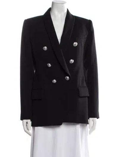 Pre-owned Balmain Wool Blazer In Black