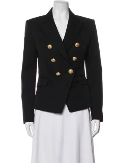 Pre-owned Balmain Wool Blazer In Black