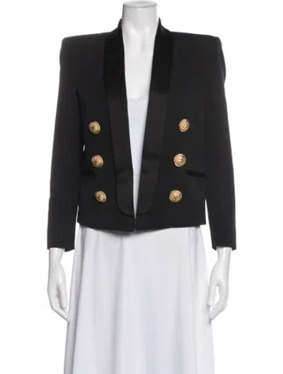 Pre-owned Balmain Wool Blazer In Black