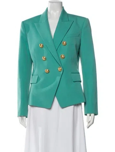 Pre-owned Balmain Wool Blazer In Blue