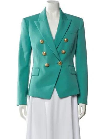 Pre-owned Balmain Wool Blazer In Blue