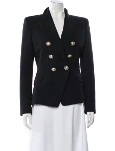 Pre-owned Balmain Wool Blazer In Blue