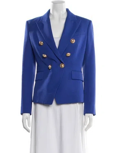 Pre-owned Balmain Wool Blazer In Blue