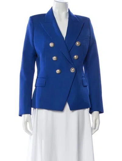 Pre-owned Balmain Wool Blazer In Blue