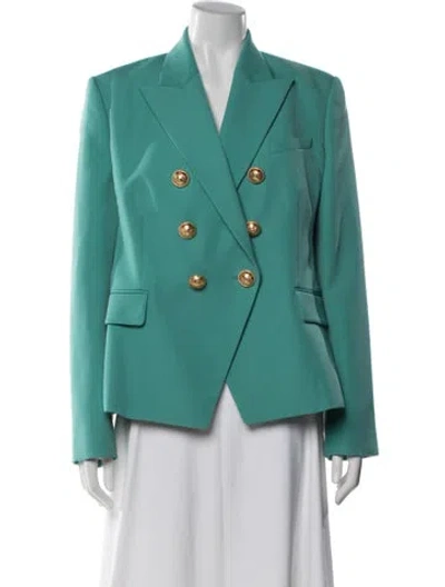 Pre-owned Balmain Wool Blazer In Blue