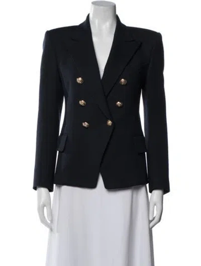 Pre-owned Balmain Wool Blazer In Blue