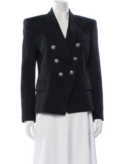 Pre-owned Balmain Wool Blazer In Blue