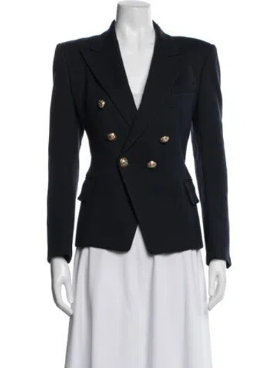 Pre-owned Balmain Wool Blazer In Blue
