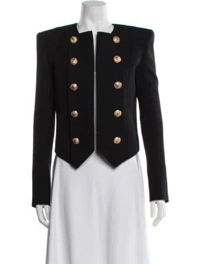 Pre-owned Balmain Wool Blazer In Blue