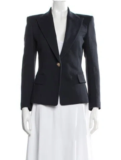 Pre-owned Balmain Wool Blazer In Blue