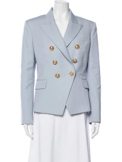 Pre-owned Balmain Wool Blazer In Blue