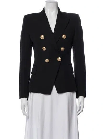 Pre-owned Balmain Wool Blazer In Blue