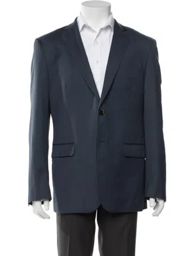 Pre-owned Balmain Wool Blazer In Blue