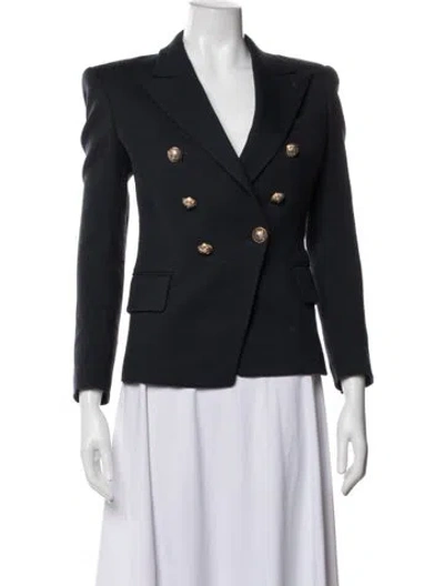 Pre-owned Balmain Wool Blazer In Blue