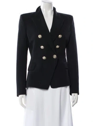 Pre-owned Balmain Wool Blazer In Blue