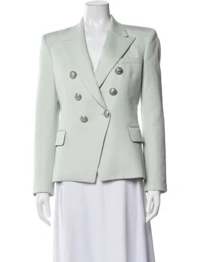 Pre-owned Balmain Wool Blazer In Blue