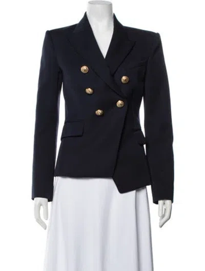Pre-owned Balmain Wool Blazer In Blue