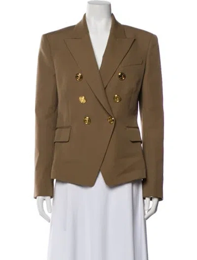 Pre-owned Balmain Wool Blazer In Brown