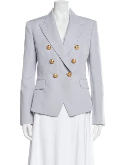 Pre-owned Balmain Wool Blazer In Gray