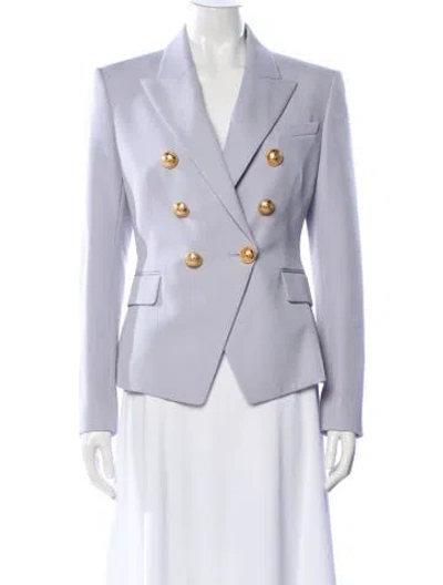 Pre-owned Balmain Wool Blazer In Gray