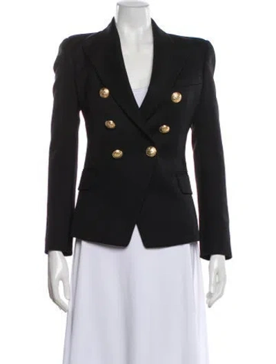 Pre-owned Balmain Wool Blazer In Gray