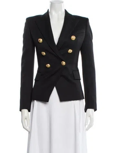 Pre-owned Balmain Wool Blazer In Gray