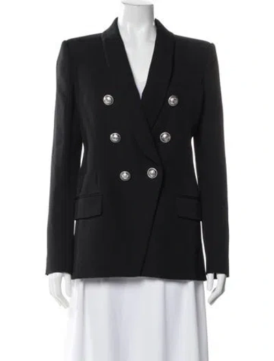 Pre-owned Balmain Wool Blazer In Gray