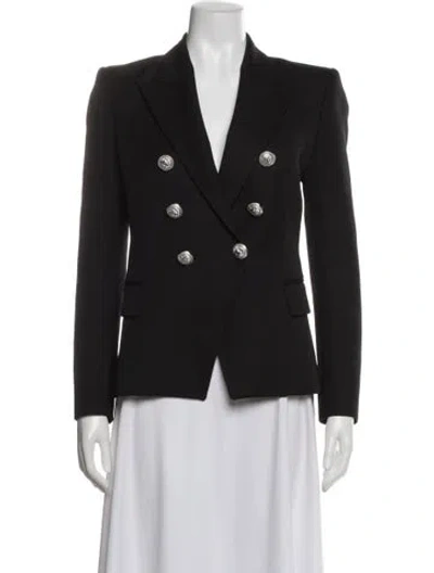 Pre-owned Balmain Wool Blazer In Gray