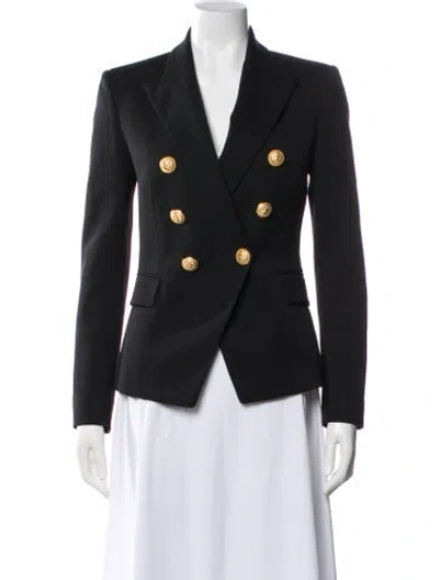Pre-owned Balmain Wool Blazer In Gray