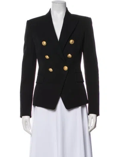 Pre-owned Balmain Wool Blazer In Gray