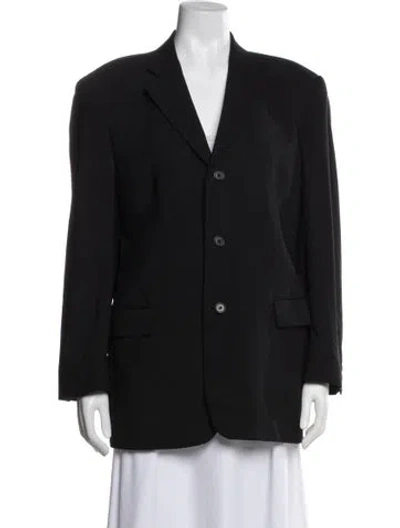 Pre-owned Balmain Wool Blazer In Gray
