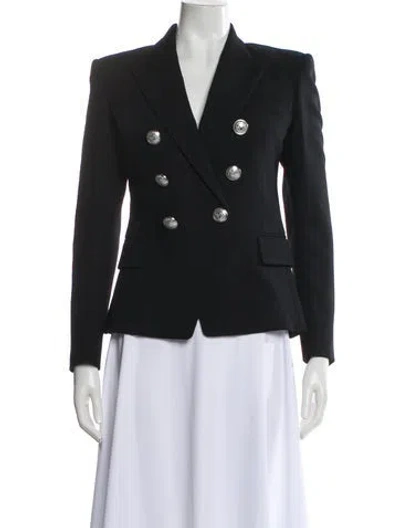 Pre-owned Balmain Wool Blazer In Gray