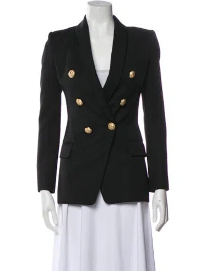 Pre-owned Balmain Wool Blazer In Green