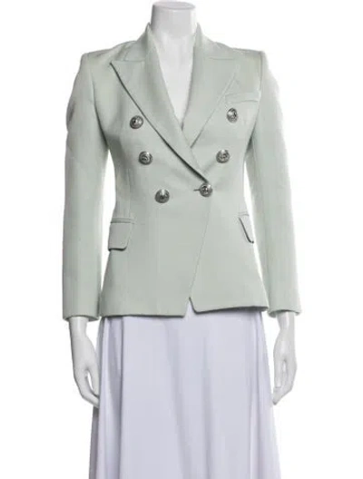 Pre-owned Balmain Wool Blazer In Green