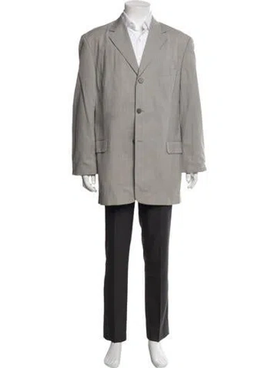 Pre-owned Balmain Wool Blazer In Grey