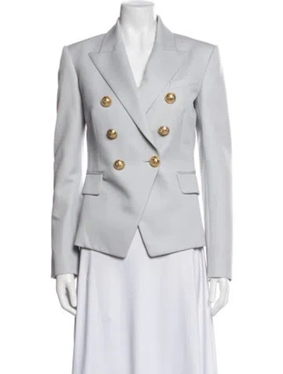 Pre-owned Balmain Wool Blazer In Grey
