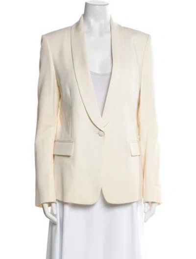 Pre-owned Balmain Wool Blazer In Neutral
