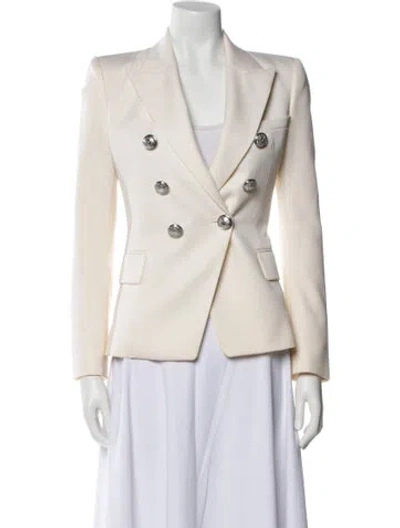 Pre-owned Balmain Wool Blazer In Neutral