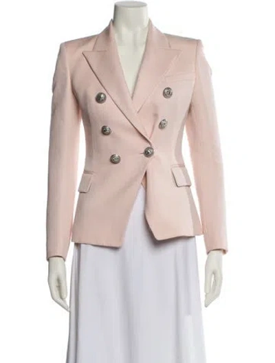 Pre-owned Balmain Wool Blazer In Neutral