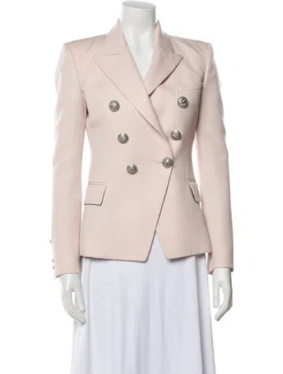 Pre-owned Balmain Wool Blazer In Neutral
