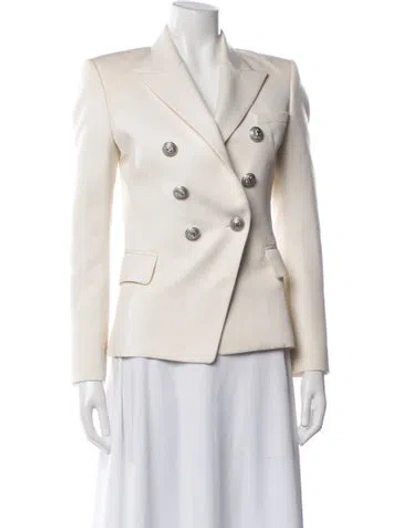 Pre-owned Balmain Wool Blazer In Neutral