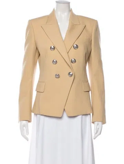 Pre-owned Balmain Wool Blazer In Neutral