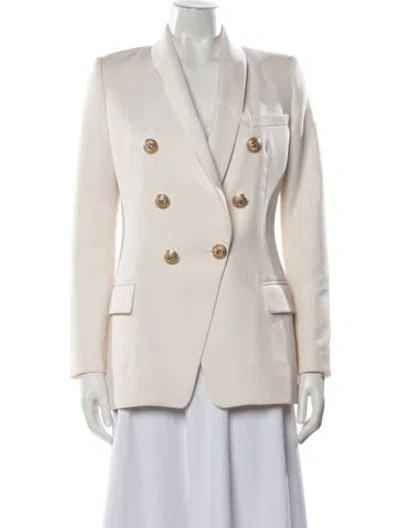 Pre-owned Balmain Wool Blazer In Neutrals