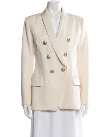 Pre-owned Balmain Wool Blazer In Neutrals