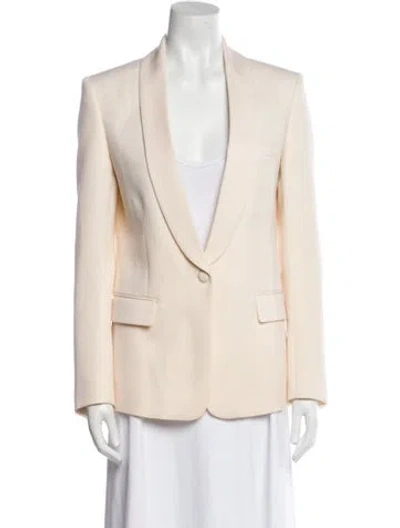 Pre-owned Balmain Wool Blazer In Orange