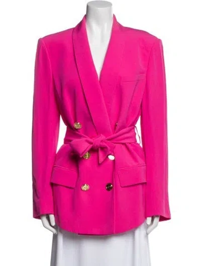 Pre-owned Balmain Wool Blazer In Pink