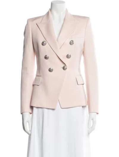 Pre-owned Balmain Wool Blazer In Pink